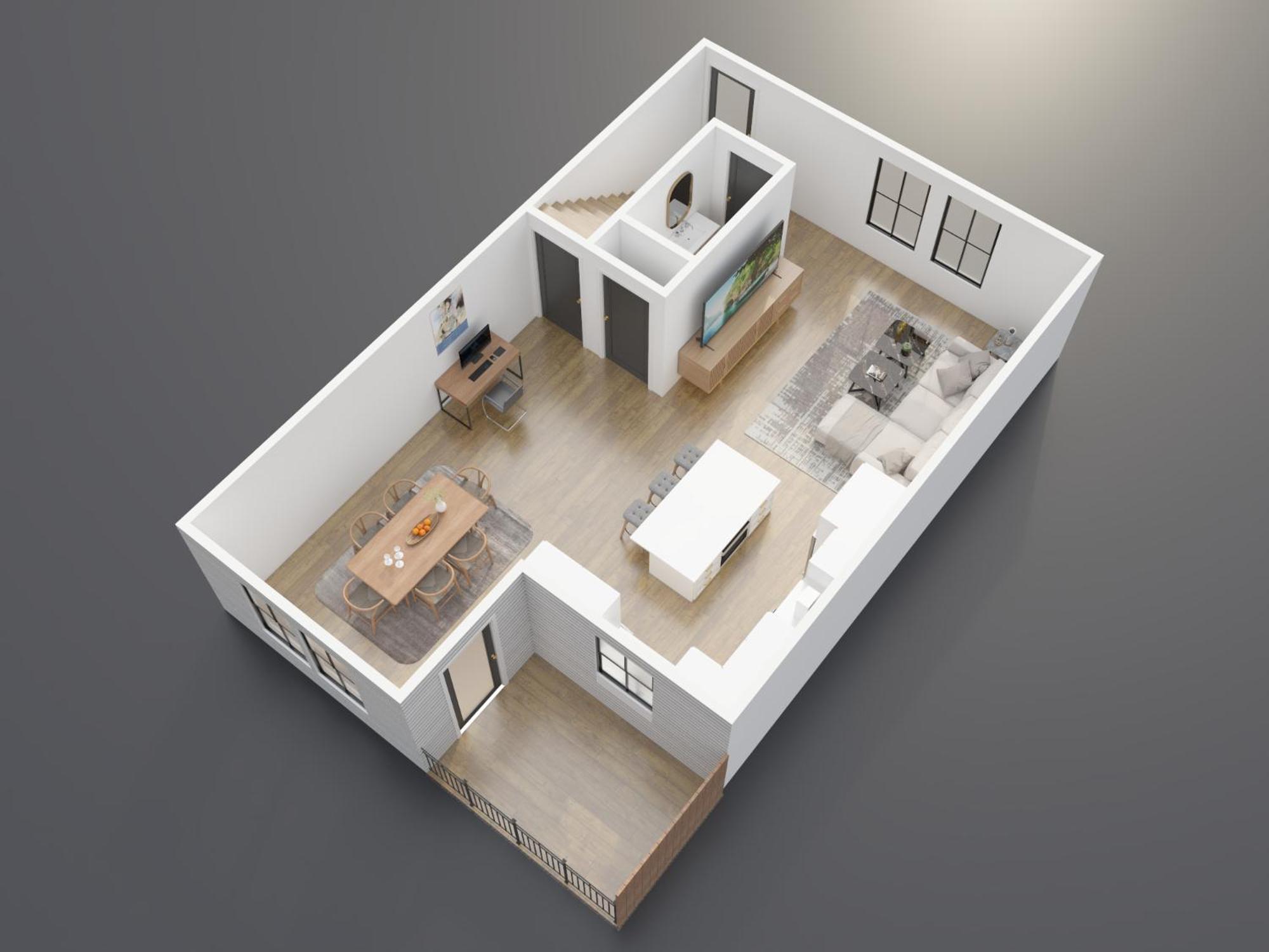 Holiday home Collection - Custom North Tabor - Gym & Kitchen